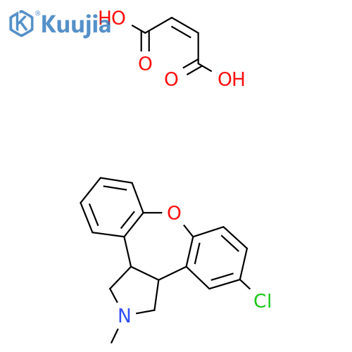 (2Z)-but-2-enedioic acid, 9-chloro-4-methyl-13-oxa-4-azatetracyclo12.4.0.0^{2,6}.0^{7,12}octadeca-1(18),7,9,11,14,16-hexaene structure