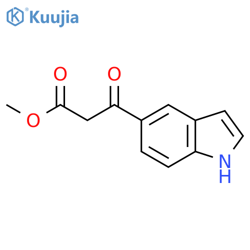 methyl 3-(1H-indol-5-yl)-3-oxopropanoate structure