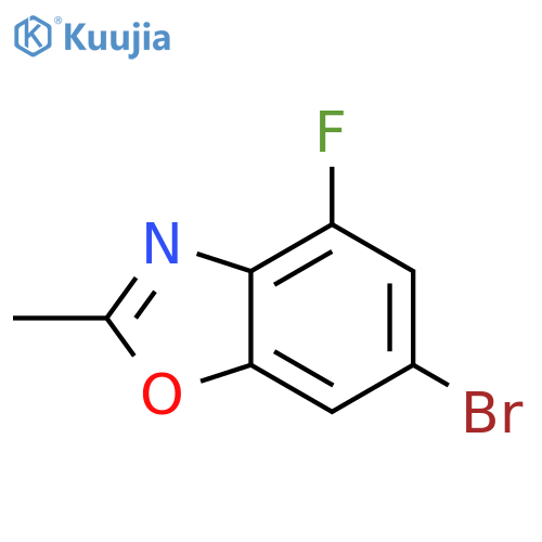 Benzoxazole, 6-bromo-4-fluoro-2-methyl- structure