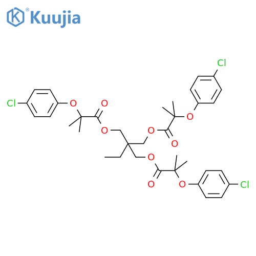 Propionic acid,2-(p-chlorophenoxy)-2-methyl-, triester with2-ethyl-2-(hydroxymethyl)-1,3-propanediol (8CI) structure