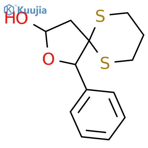 1-Phenyl-2-oxa-6,10-dithiaspiro[4.5]decan-3-ol structure