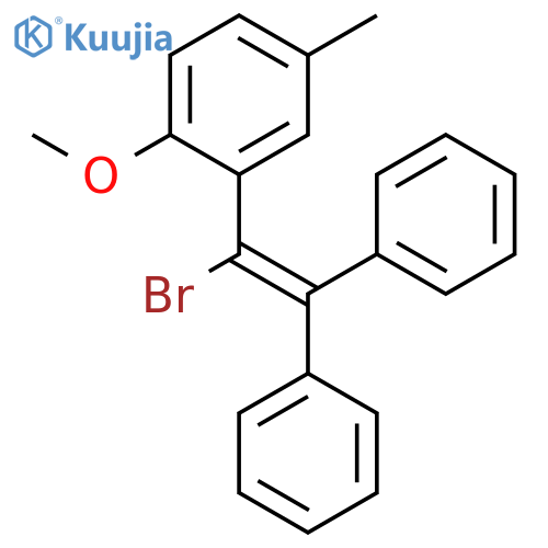 Benzene, 2-(1-bromo-2,2-diphenylethenyl)-1-methoxy-4-methyl- structure
