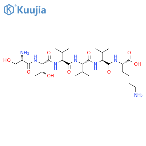 L-Lysine, N2-[N-[N-[N-(N-L-seryl-L-threonyl)-L-valyl]-L-valyl]-L-valyl]- structure