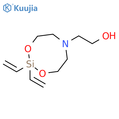 1,3-Dioxa-6-aza-2-silacyclooctane-6-ethanol, 2,2-diethenyl- structure