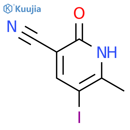 5-Iodo-6-methyl-2-oxo-1,2-dihydro-pyridine-3-carbonitrile structure