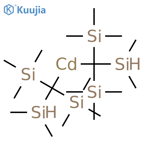 Cadmium, bis[(dimethylsilyl)bis(trimethylsilyl)methyl]- structure