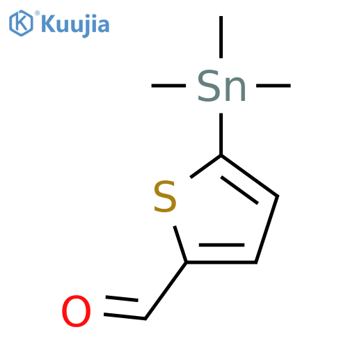 2-Thiophenecarboxaldehyde, 5-(trimethylstannyl)- structure