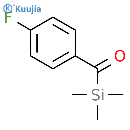 Silane, (4-fluorobenzoyl)trimethyl- structure