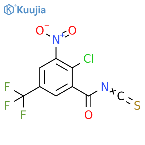 Benzoyl isothiocyanate, 2-chloro-3-nitro-5-(trifluoromethyl)- structure