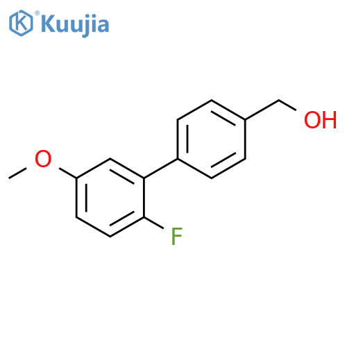 (2'-Fluoro-5'-methoxy-[1,1'-biphenyl]-4-yl)methanol structure