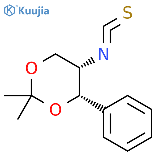1,3-Dioxane, 5-isothiocyanato-2,2-dimethyl-4-phenyl-, cis- structure