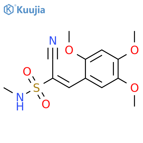 Ethenesulfonamide, 1-cyano-N-methyl-2-(2,4,5-trimethoxyphenyl)- structure