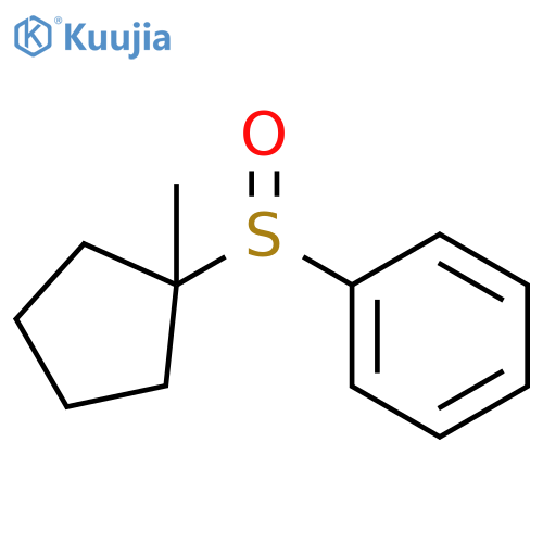Benzene, [(1-methylcyclopentyl)sulfinyl]- structure