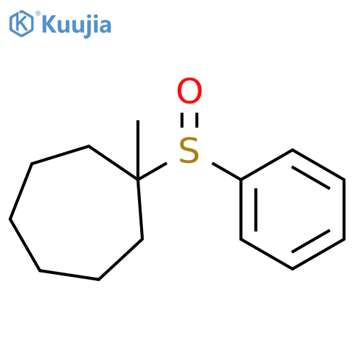 CYCLOHEPTANE, 1-METHYL-1-(PHENYLSULFINYL)- structure