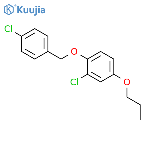 Benzene, 2-chloro-1-[(4-chlorophenyl)methoxy]-4-propoxy- structure