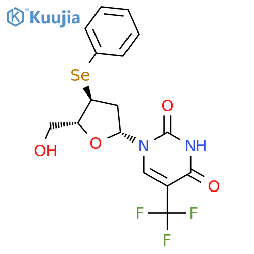 Thymidine, a,a,a-trifluoro-3'-Se-phenyl-3'-seleno- (9CI) structure