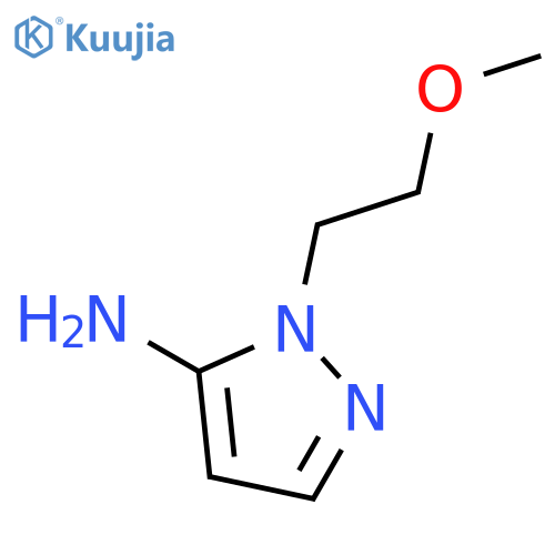 2-(2-methoxyethyl)pyrazol-3-amine structure