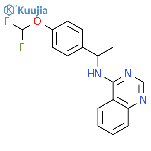 4-Quinazolinamine, N-[1-[4-(difluoromethoxy)phenyl]ethyl]- structure