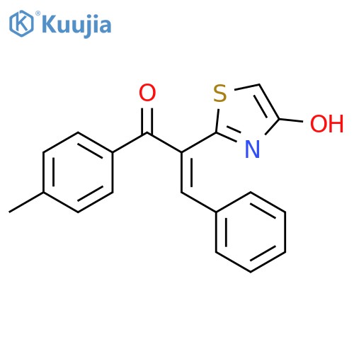 2-Propen-1-one, 2-(4-hydroxy-2-thiazolyl)-1-(4-methylphenyl)-3-phenyl- structure