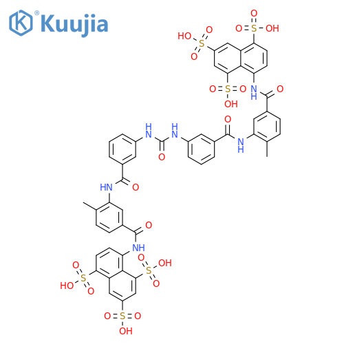 1,3,5-Naphthalenetrisulfonicacid,8,8'-[carbonylbis[imino-3,1-phenylenecarbonylimino(4-methyl-3,1-phenylene)carbonylimino]]bis- structure