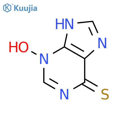 6H-Purine-6-thione,1,2,3,9-tetrahydro-, 3-oxide structure