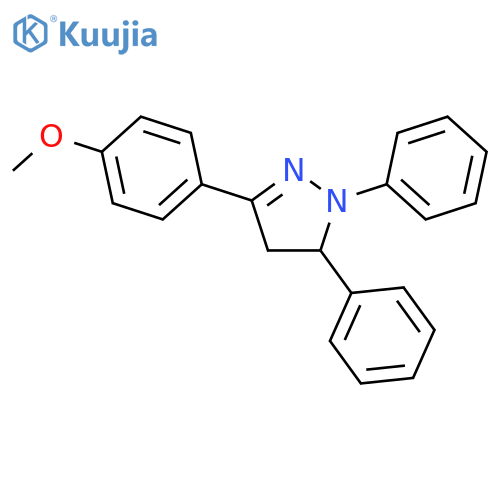 1H-Pyrazole,4,5-dihydro-3-(4-methoxyphenyl)-1,5-diphenyl- structure