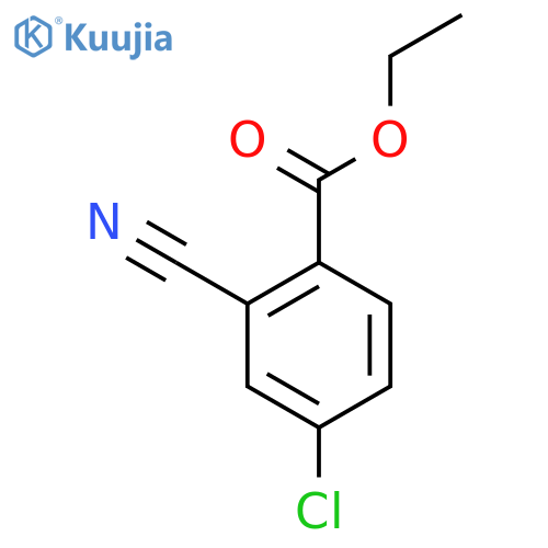 Benzoic acid, 4-chloro-2-cyano-, ethyl ester structure