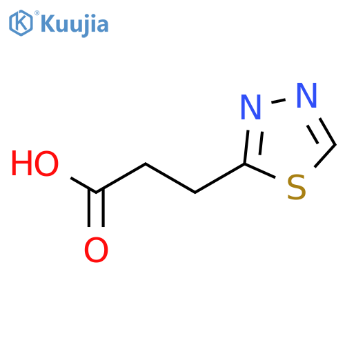 3-(1,3,4-thiadiazol-2-yl)propanoic acid structure