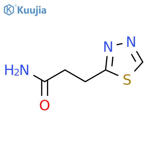 1,3,4-Thiadiazolepropionamide (8CI) structure