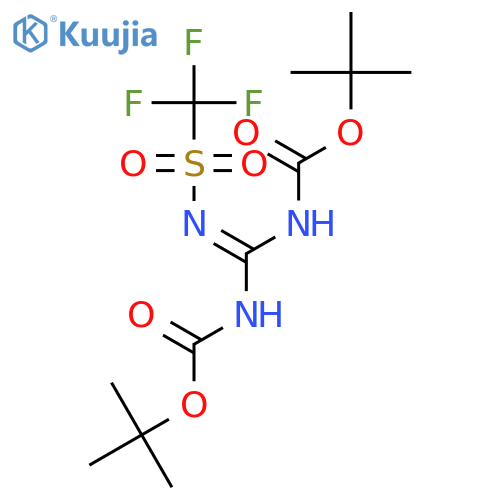 1,3-DI-BOC-2-(TRIFLUOROMETHYLSULFONYL)GUANIDINE structure