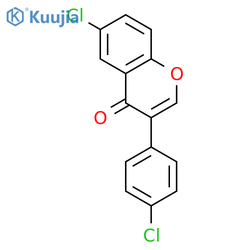 4H-1-Benzopyran-4-one, 6-chloro-3-(4-chlorophenyl)- structure