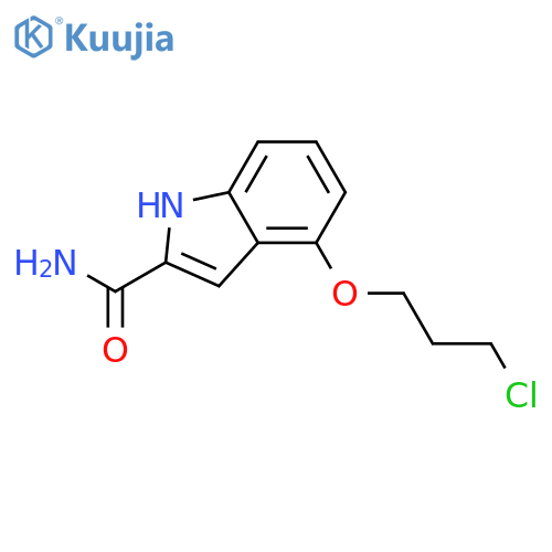 1H-INDOLE-2-CARBOXAMIDE, 4-(3-CHLOROPROPOXY)- structure