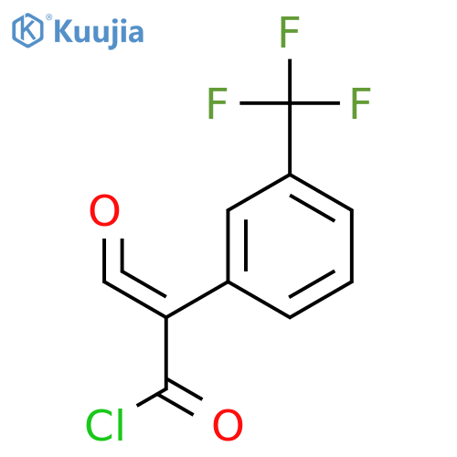 3-Oxo-2-[3-(trifluoromethyl)phenyl]prop-2-enoyl chloride structure