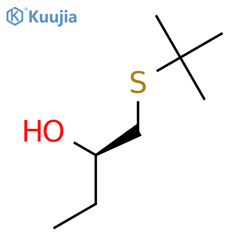 2-Butanol, 1-[(1,1-dimethylethyl)thio]-, (R)- structure