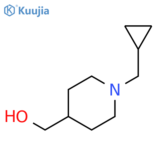 [1-(cyclopropylmethyl)piperidin-4-yl]methanol structure
