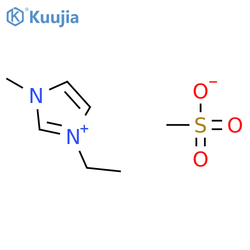 1-Ethyl-3-methylimidazolium methanesulfonate structure