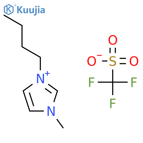 1-Butyl-3-ethylimidazolium trifluoromethane sulfonate structure