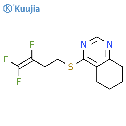 Quinazoline, 5,6,7,8-tetrahydro-4-[(3,4,4-trifluoro-3-butenyl)thio]- structure