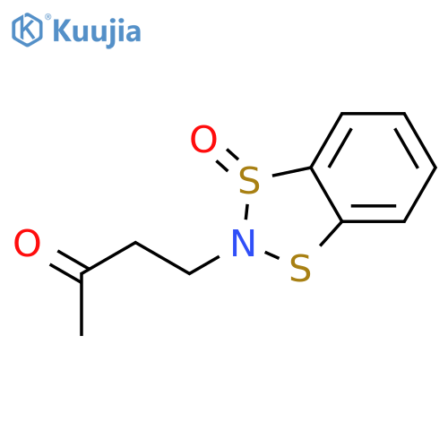 2-Butanone, 4-(1-oxido-1,3,2-benzodithiazol-2-yl)- structure