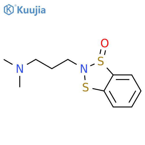1,3,2-Benzodithiazole-2-propanamine, N,N-dimethyl-, 1-oxide structure