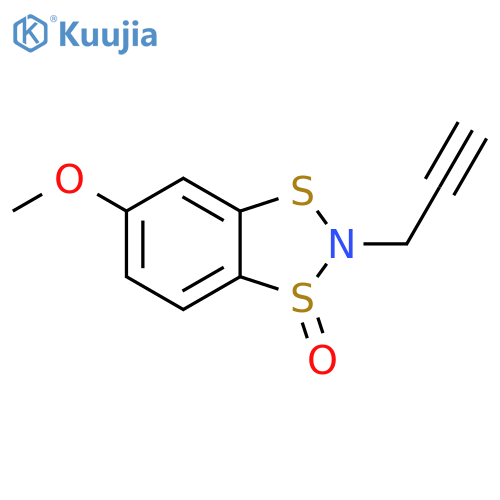 1,3,2-Benzodithiazole, 5-methoxy-2-(2-propynyl)-, 1-oxide structure