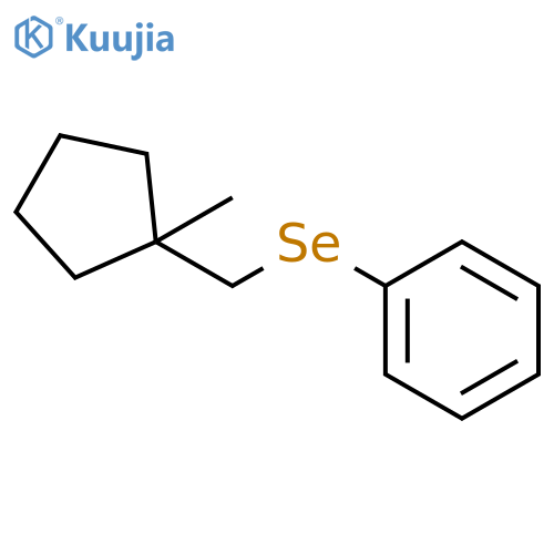 Benzene, [[(1-methylcyclopentyl)methyl]seleno]- structure