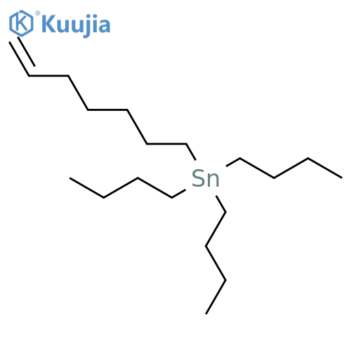 Stannane, tributyl-6-heptenyl- structure