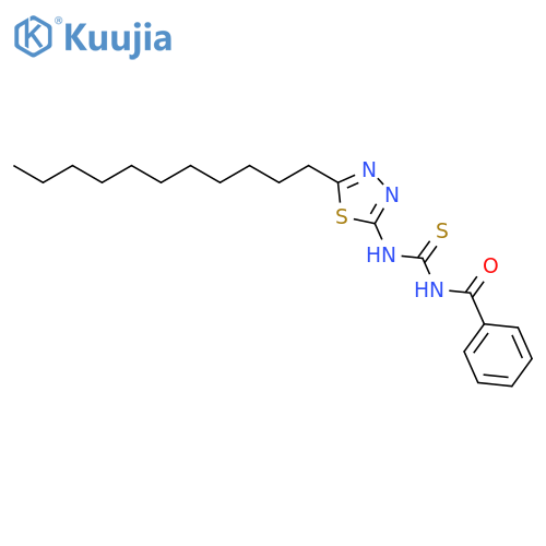 Benzamide, N-[thioxo[(5-undecyl-1,3,4-thiadiazol-2-yl)amino]methyl]- structure