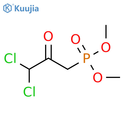 Phosphonic acid, (3,3-dichloro-2-oxopropyl)-, dimethyl ester structure