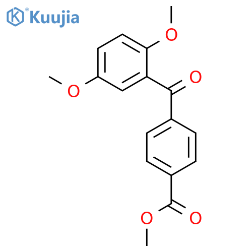 Benzoic acid, 4-(2,5-dimethoxybenzoyl)-, methyl ester structure