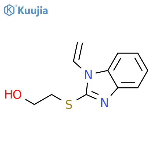 ETHANOL, 2-[(1-ETHENYL-1H-BENZIMIDAZOL-2-YL)THIO]- structure