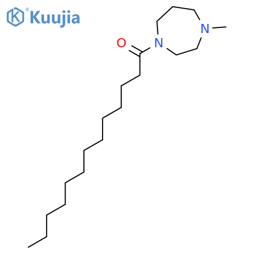 1H-1,4-DIAZEPINE, HEXAHYDRO-1-METHYL-4-(1-OXOTRIDECYL)- structure