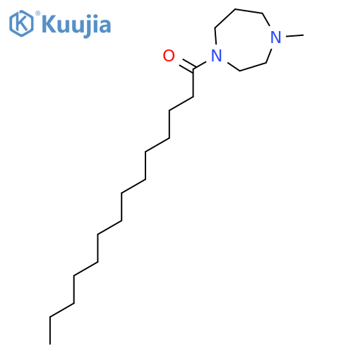 1H-1,4-Diazepine, hexahydro-1-methyl-4-(1-oxotetradecyl)- structure