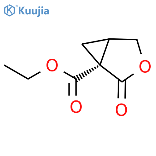 ethyl (1S,5R)-2-oxo-3-oxabicyclo[3.1.0]hexane-1-carboxylate structure